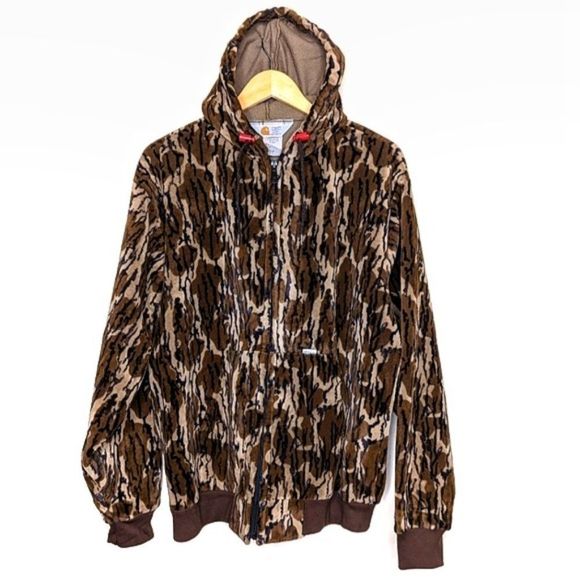 Carhartt Other - Vintage Carhartt Mossy Oak Bottomland Hush Hide Velvet Camo Jacket USA Made